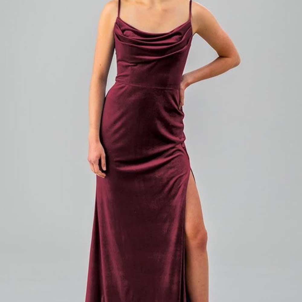 Kennedy Blue Fiona Bridesmaid Dress Burgundy